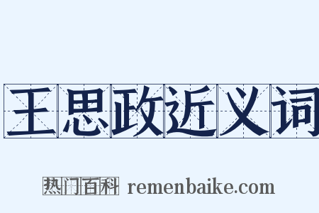 王思政近义词是什么意思的图片